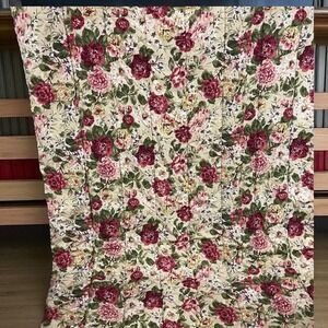 Ralph Lauren Floral Roses Cottagecore Country Farmhouse Quilt Comforter Twin